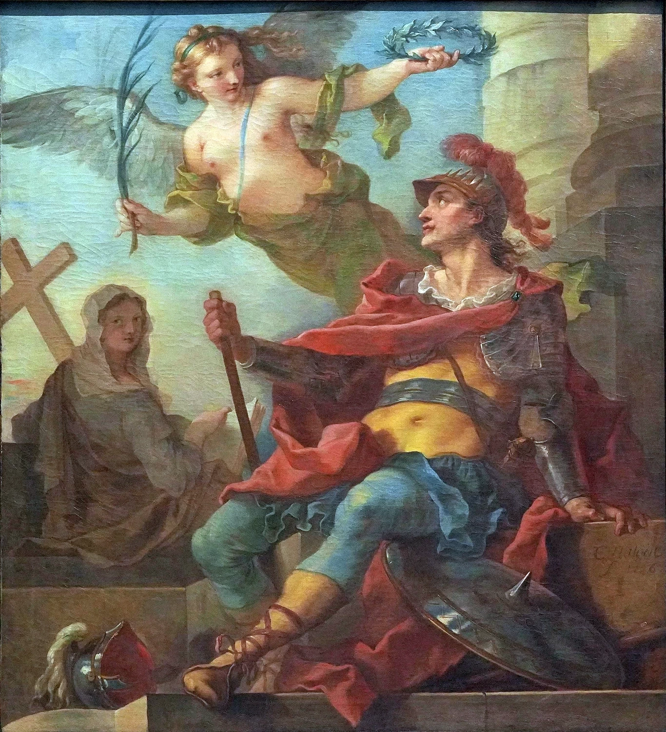 Clodoveo incoronato dalla vittoria fiorì la religione - Musée Saint, Loup, Troyes